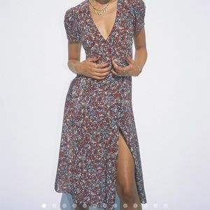 Floral midi wrap dress from Realisation Par.